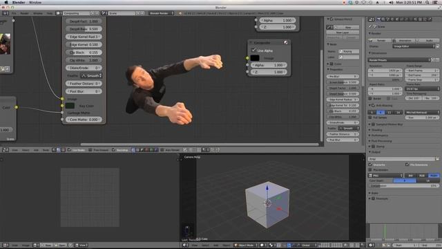 Beginner Blender VFX Tutorial Greenscreen - Masking! смотреть онлайн