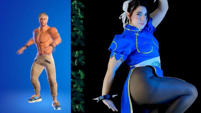 Emote Battle! [CHUN-LI Cosplay Vs Dude Skin] - "Chic Type IRL" смотреть онлайн