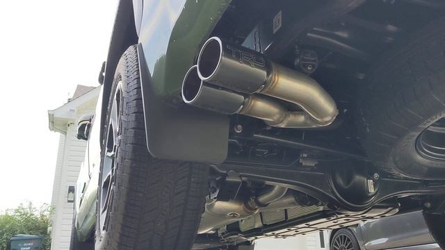 2023 Tundra TRD rear resonator delete "exhaust" Cold Start смотреть онлайн