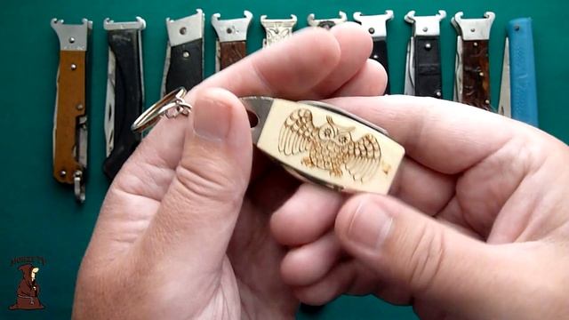 Складные ножи СССР охотничьи с экстракторами для гильз ножи-брелоки СССР / USSR knife collection смотреть онлайн