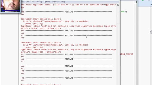 Python y Open CV: Detección facial y redimensionado de ventana смотреть онлайн