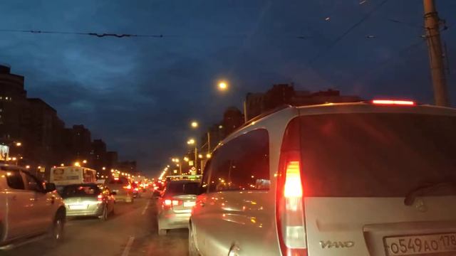 2019.10.28. Погода Петербург. Вечер. С Просвещения на Петроградки через ЗСД. смотреть онлайн