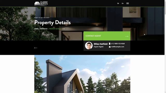 Classic Realtors HTML5 & SCSS Website Template смотреть онлайн