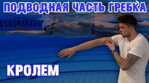 Подводная часть в кроле | Гребок кролем | Разбор гребка кролем