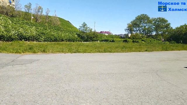 Начались работы по благоустройству возле Плавательного бассейна города Холмск смотреть онлайн