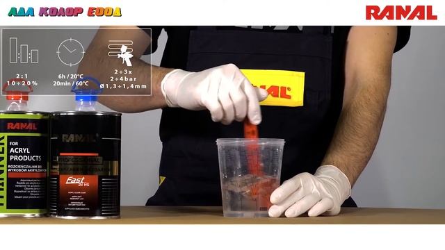 "Акрилен HS бърз лак 2+1" | "Acryl HS fast clear coat 2+1" Ranal - Ада Колор ЕООД / Ada Color Ltd. смотреть онлайн