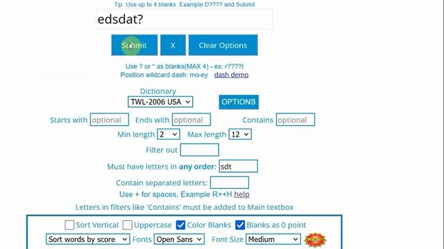 SCRABBLE Cheat tool demo. Find high scoring words in SCRABBLE and Words With Friends. смотреть онлайн