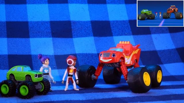 Blaze vs. Wrecking Robots! | Blaze and the Monster Machines Toys | @nickelodeontoymation смотреть онлайн