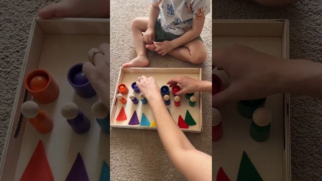 Сортер #2 по методике Монтессори. Ранее развитие ребенка. смотреть онлайн