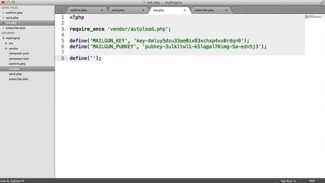 PHP Mailing List: Setting Up (4/6) смотреть онлайн