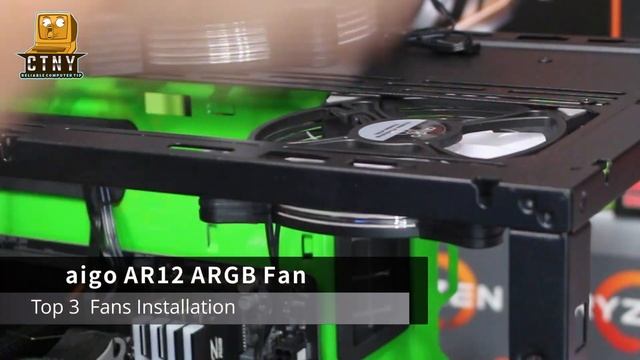 9 x aigo AR12 Pro 120mm ARGB Case Fans Installation video смотреть онлайн