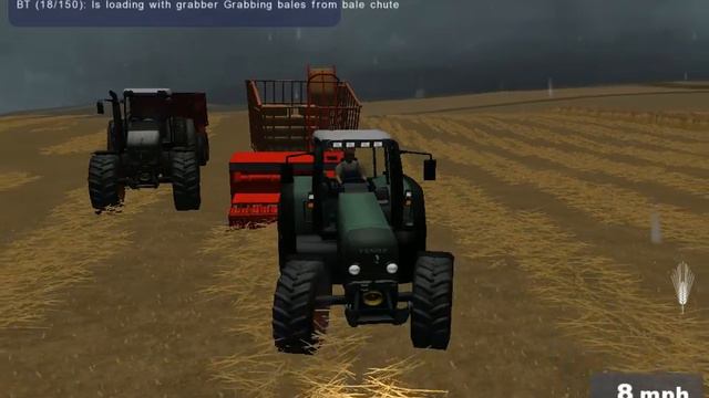 Gisebo BV1 Baling with Fendt tractor and MF Baler смотреть онлайн