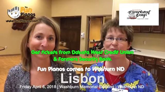 Fun Pianos dueling pianos comes to Washburn ND 4/6/18 смотреть онлайн
