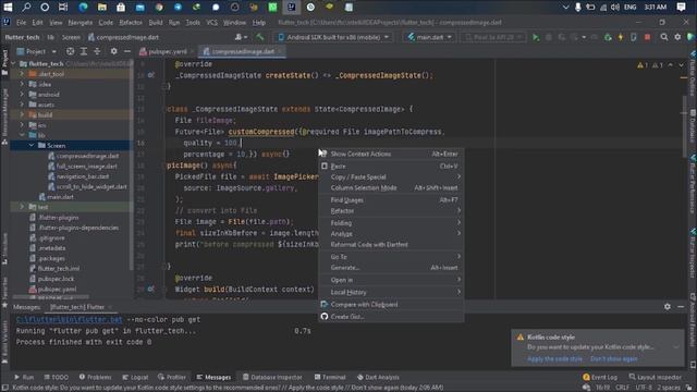 Compressed Image without Losing Quality of Image before Uploading to Firebase or Server in Flutter смотреть онлайн