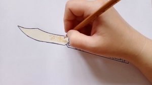 Как нарисовать нож-бабочку legacy из standoff 2 || how to draw a butterfly knife from standoff 2