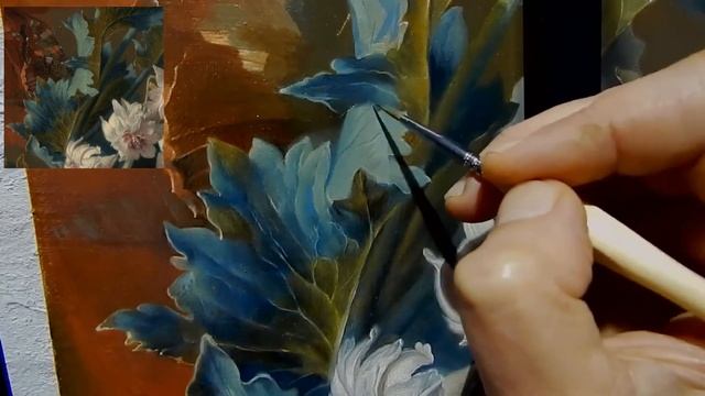 Голландская живопись Цветочный натюрморт Часть 8 Лессировки Создаём глубину смотреть онлайн