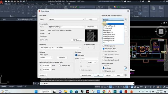 How to Convert AUTOCAD to pdf | Print in Colour or Black Complete Detail in English | AutoCAD 2022 смотреть онлайн
