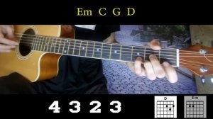 Как играть: Папин Олимпос - Темно-оранжевый закат (БЕЗ БАРРЭ | ПРОСТЫЕ АККОРДЫ | НА ГИТАРЕ)