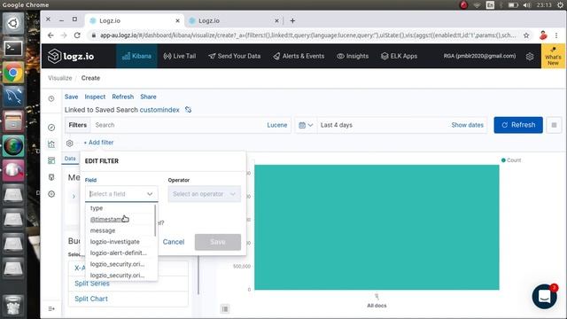 EFK | Elasticsearch, Fluentd and Kibana (Kibana visualization and Dashboard) смотреть онлайн