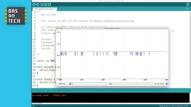 SOUND SENSOR DATA ON ARDUINO SERIAL PLOTTER - Arduino tutorial #30 смотреть онлайн