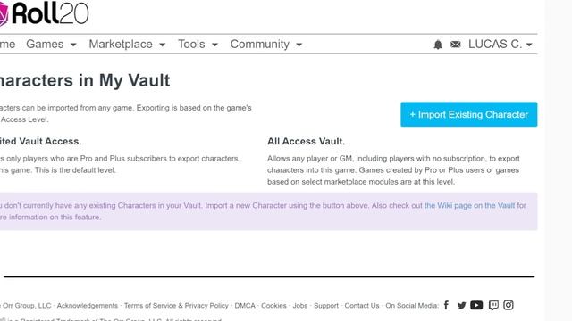 Importing and Exporting Characters Using the Character Vault | Roll20 Tutorial смотреть онлайн