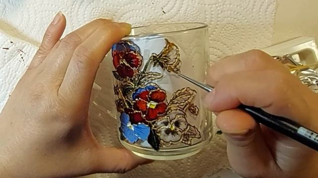 Кружка - витражная роспись. DIY смотреть онлайн