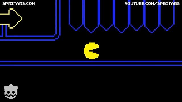 PAC-MAN Maze Mayhem Level 3 ? 8bit Pixel Cartoon (Spritars Animations) смотреть онлайн