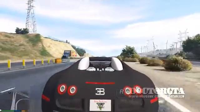 GTA 5 PC Car Mods Lamborghini and Bugatti Veyron Adder and Vacca смотреть онлайн