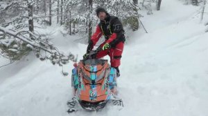 Урок №-1 Стойка на горном снегоходе