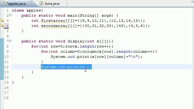 Java Programming Tutorial - 34 - Table for Multi Arrays смотреть онлайн