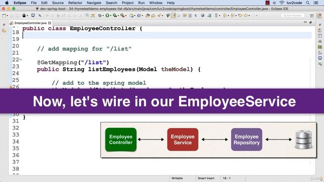 2 Spring Boot Thymeleaf CRUD Database Project Get Employees Part 2 смотреть онлайн