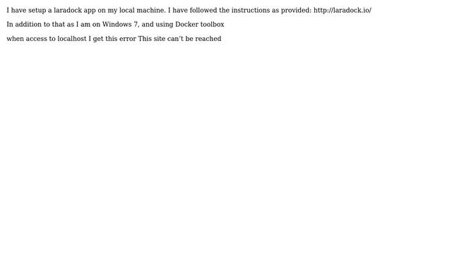 Laradock - Localhost not working on Windows 7 using Nginx смотреть онлайн
