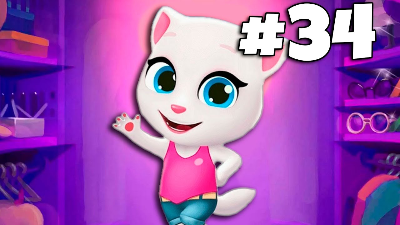 Моя говорящая Анджела. Играем любимым виртуальным питомцем. Озвучка БэбиМакс. смотреть онлайн