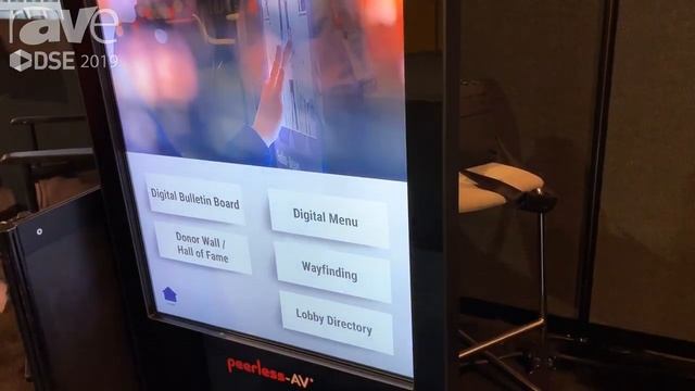 DSE 2019: Almo Pro AV Demos HTML 5 Content on Peerless-AV Kiosk смотреть онлайн