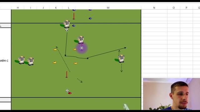 Приём мяча с уходом в сторону / Тренируем открывание и приём мяча для выхода со своей половины поля смотреть онлайн