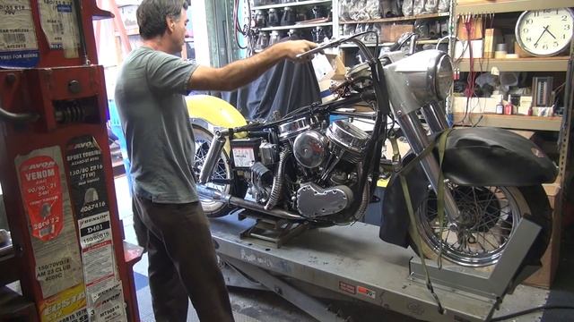 1965 panhead #161 74ci flh motor rebuild and bike repair harley by tatro machine смотреть онлайн