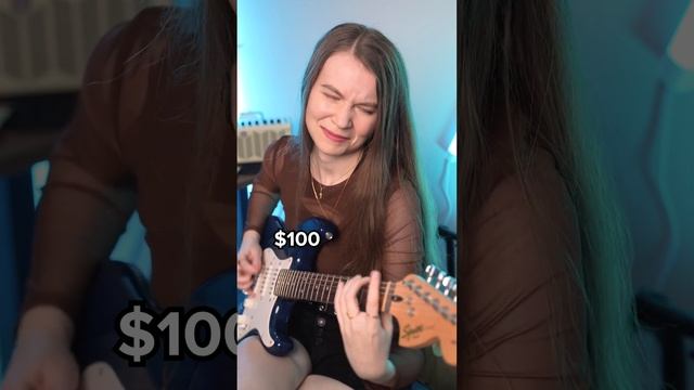 $100 vs $1,000 guitar ? #shorts смотреть онлайн