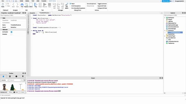 Roblox Scripting Tutorial: How to Script Timed Notifications смотреть онлайн
