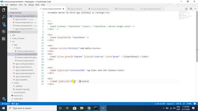 Angular 9 Tutorial - 12 - Attribute directives in angular | ngClass, ngStyle ngModel смотреть онлайн