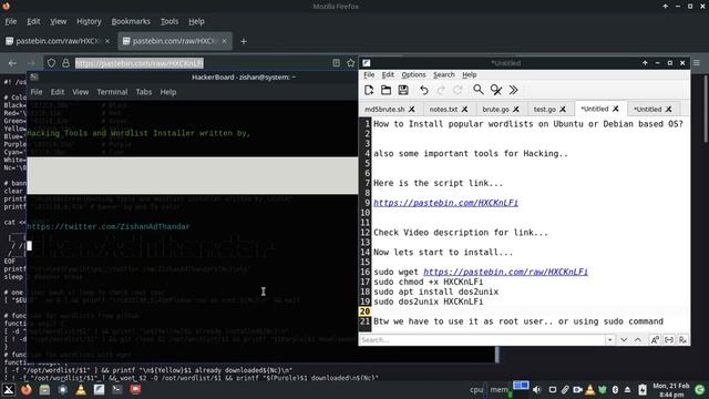 How to install some Popular Wordlists and tools for hacking on Debian or Ubuntu? смотреть онлайн