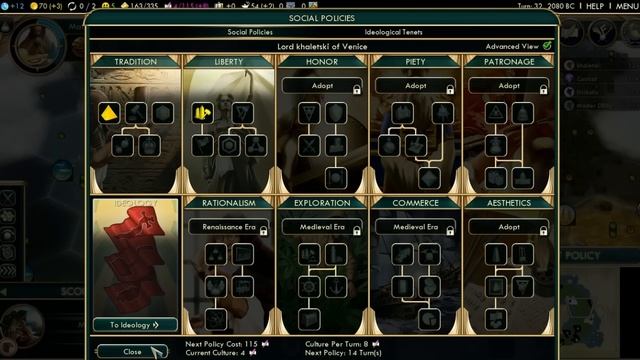 Высокая защитная империя в Sid Meier's Civilization V смотреть онлайн