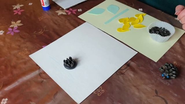 Аппликация с элементами лепки "Подсолнух" смотреть онлайн