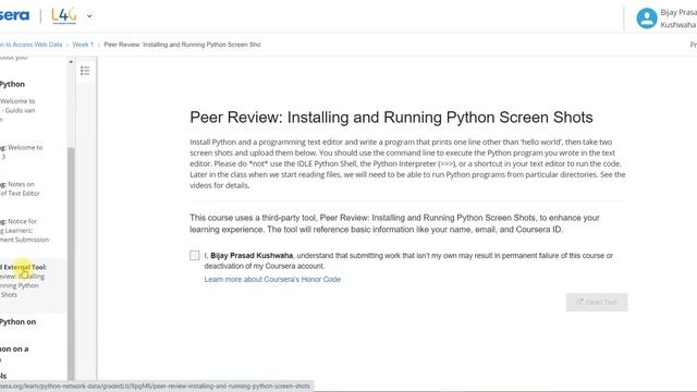 1 Coursera | Using Python to Access Web Data Week-1 100% Solution | Python for Everybody full Answe смотреть онлайн