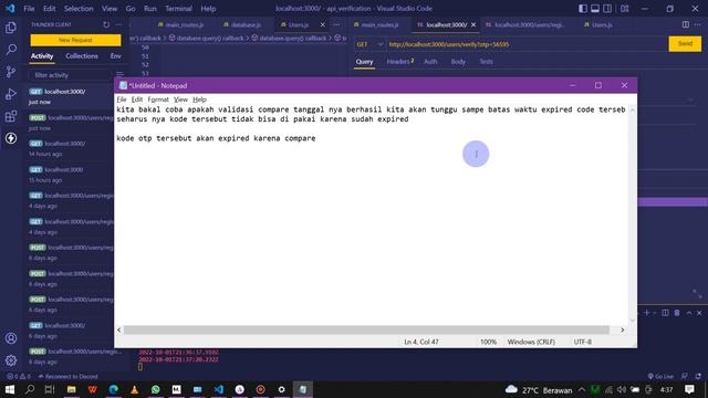 node js + mysql send otp to gmail with expired date validation смотреть онлайн