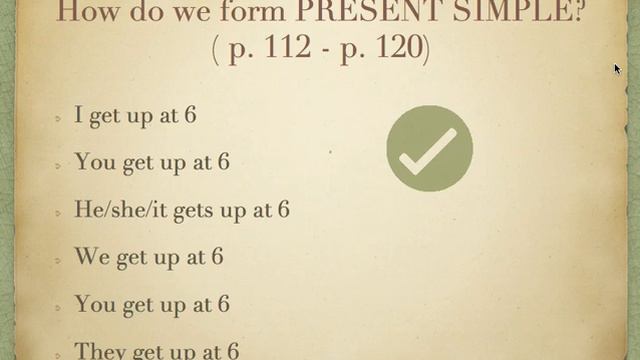 Present Simple - video presentation смотреть онлайн