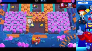 НУБЫ ПРОТИВ ПРО! НО ТРЕШ КАРТА! РОБЗИ НИКИТА ВАДИМ BRAWL STARS