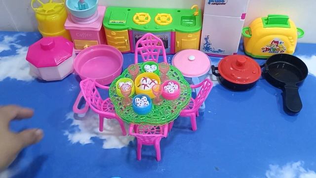 9 Minutes Satisfying With Unboxing Hello Kitty Sanrio Kitchen Set | Tiny ASMR Miniature Kitchen Set
