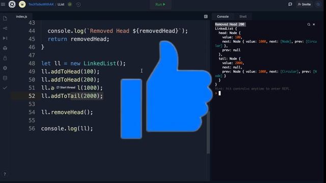 Linked List Remove Head Node | Linked List Remove Tail Node | Data Structures with JavaScript смотреть онлайн