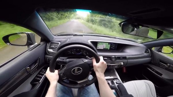 Lexus GS F 477hp POV test drive GoPro