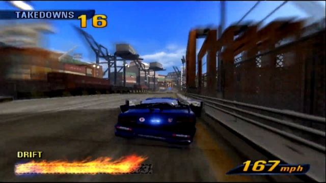 Burnout 3 Takedown Play Station 2 Road Rage 36 Takedowns Dockside смотреть онлайн